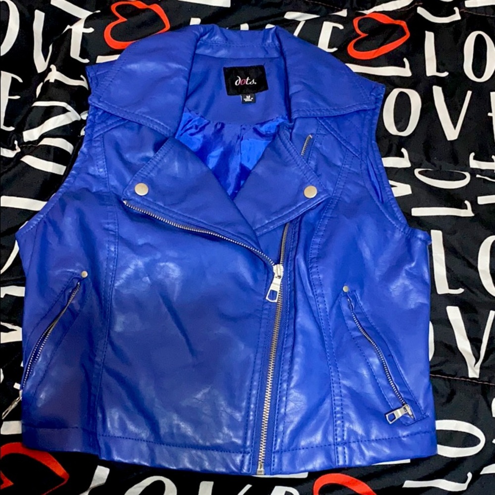 Royal Blue leather jacket